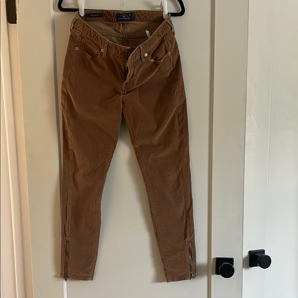 Lucky Brand Brown Skinny Corduroy Pants